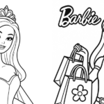 tranh tô màu công chúa barbie thumbnail