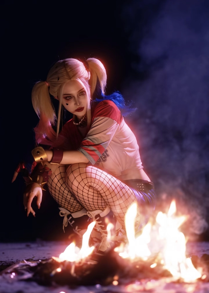 Ảnh Harley Quinn cosplay vẻ đẹp nổi loạn đầy cá tính