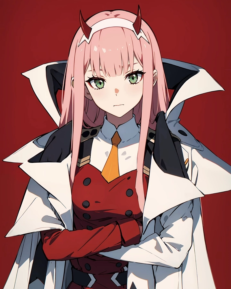 Ảnh Zero Two cute với nụ cười ngọt ngào dễ thương
