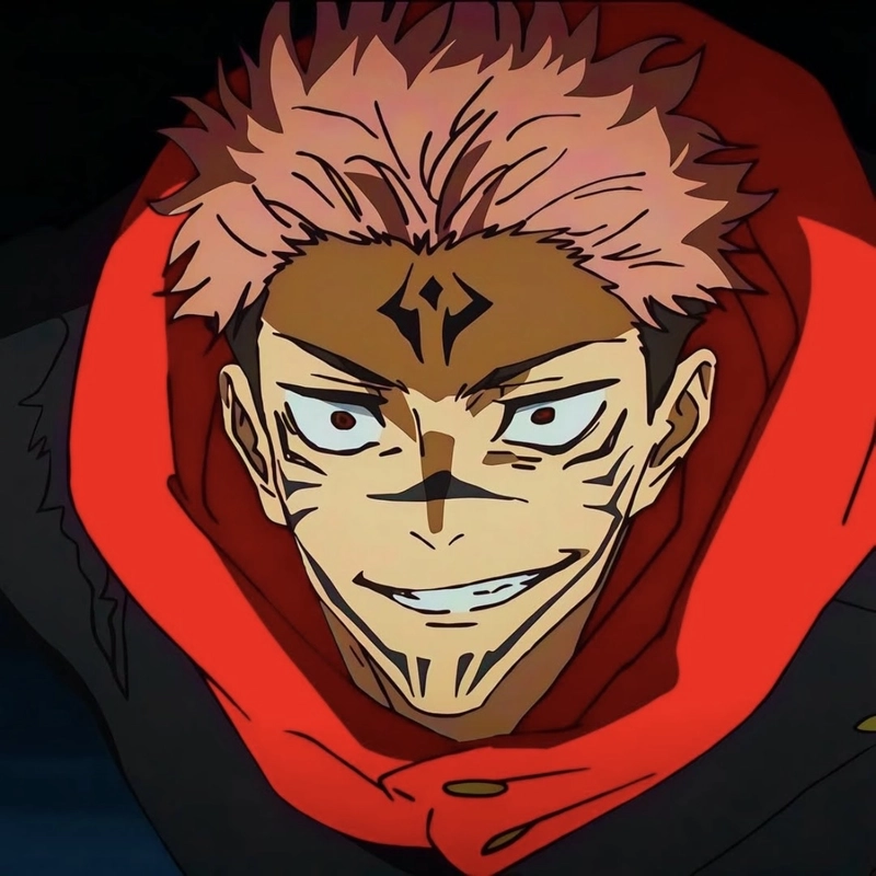 Ảnh anime Sukuna mang vibe phản diện cuốn hút mạnh