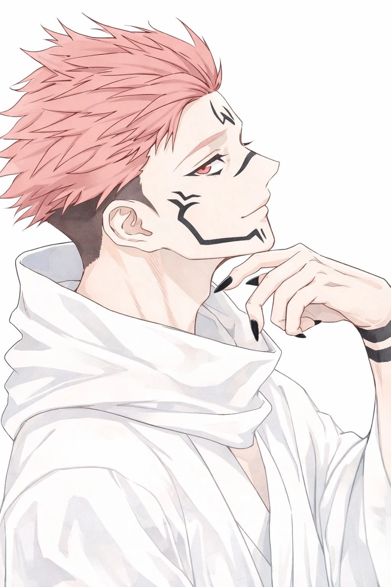Ảnh anime Sukuna phong cách chiến đấu cực kỳ dữ dội