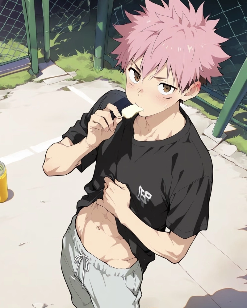 Ảnh anime nam 6 múi có cơ thể săn chắc đầy nam tính