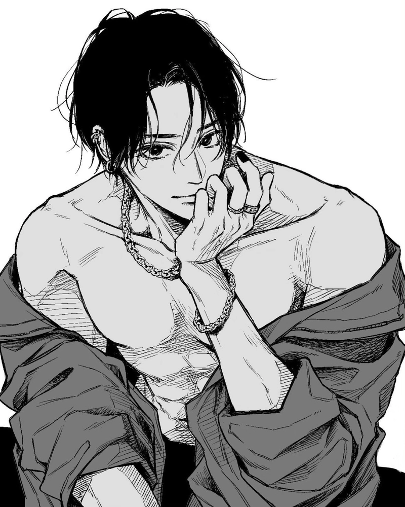 Ảnh anime nam 6 múi mang khí chất mạnh đầy tự tin