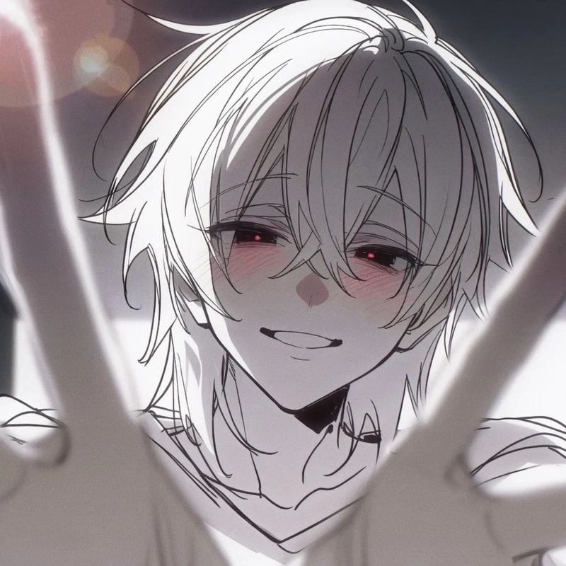 Ảnh anime nam tóc trắng mang chất bí ẩn đầy mê hoặc