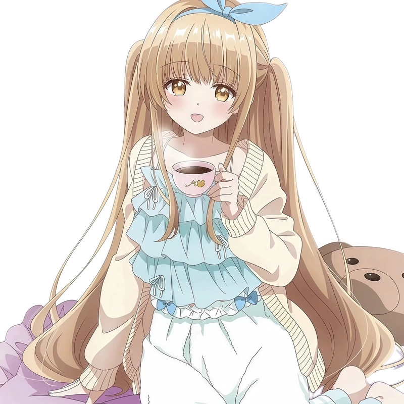 Ảnh anime nữ cute mái tóc dài rất thanh thoát