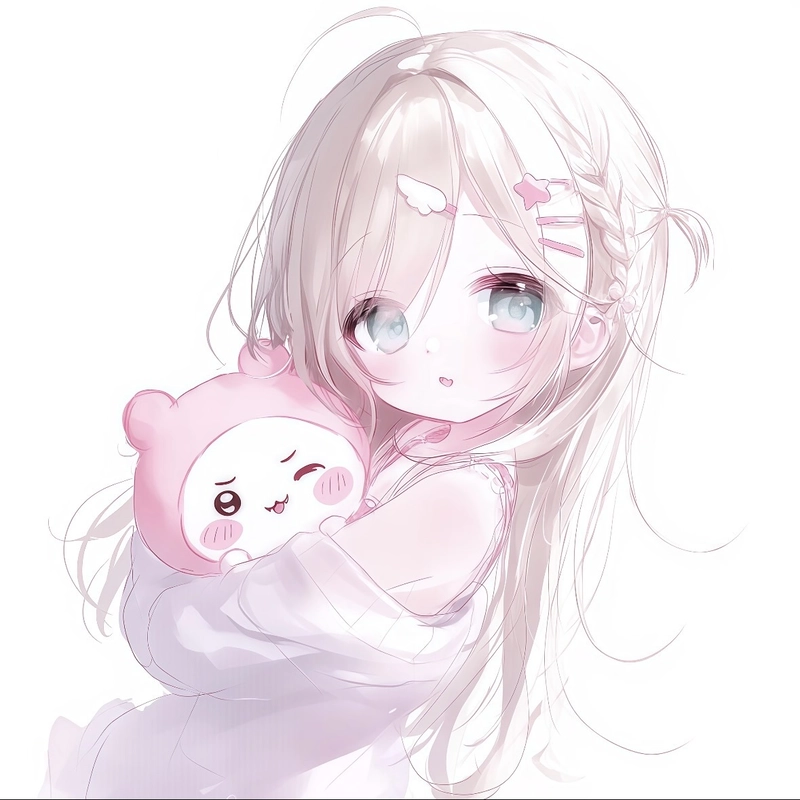 Ảnh anime nữ cute phong cách hoạt hình rất dễ mến