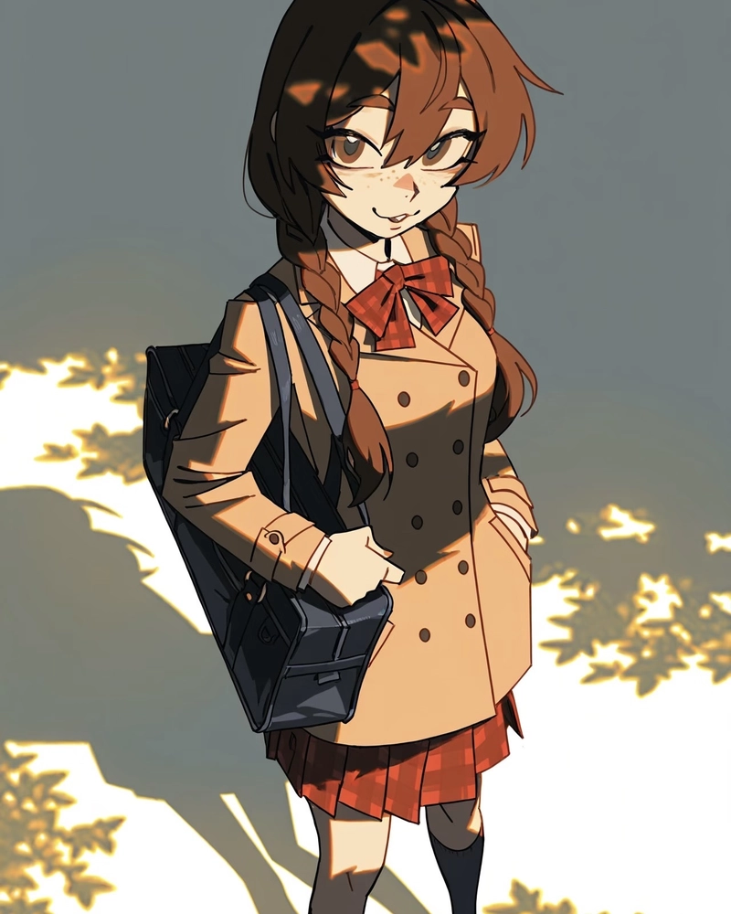 Ảnh anime nữ học sinh khí chất đáng yêu rất thu hút