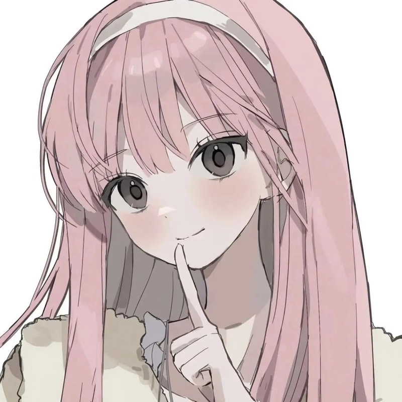 Ảnh anime nữ tóc hồng mái tóc hồng đầy nổi bật