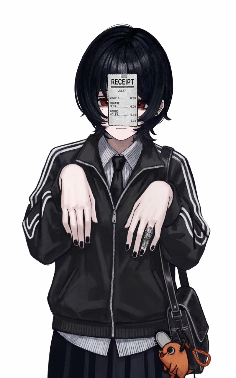 Ảnh anime nữ tóc ngắn nhìn nghiêng rất dịu mắt