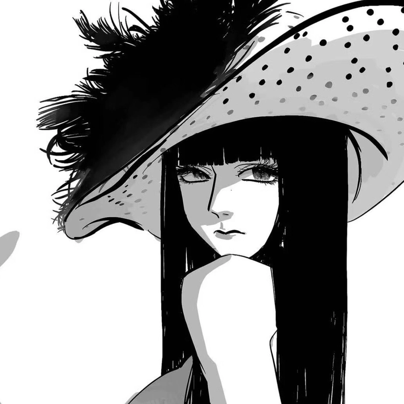 Ảnh anime nữ trắng đen tạo chiều sâu bằng gam màu lạnh