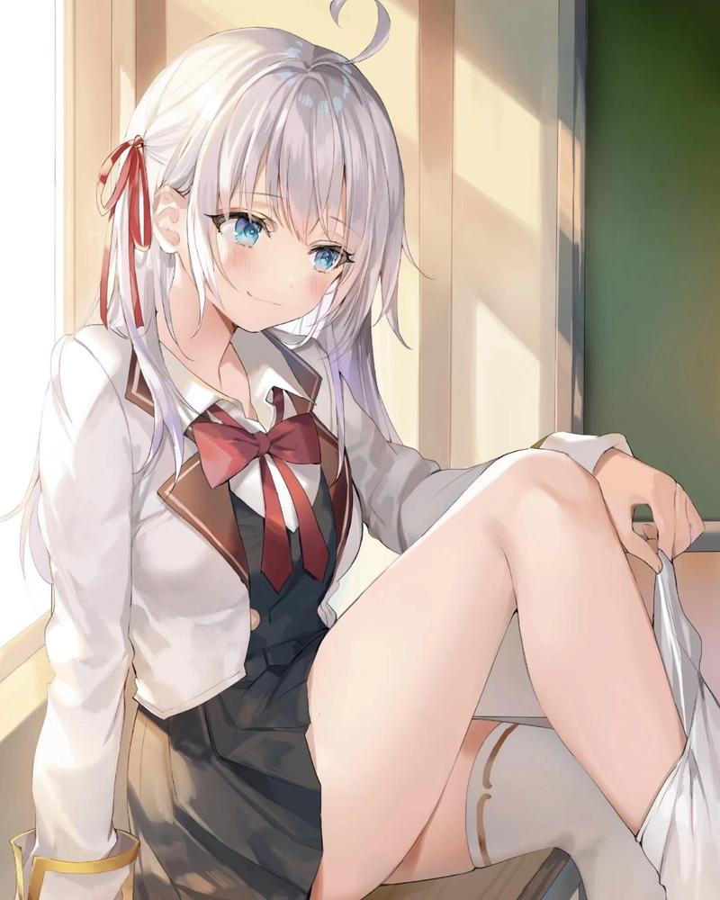 Anime nữ học sinh khí chất nhẹ nhàng thư thái