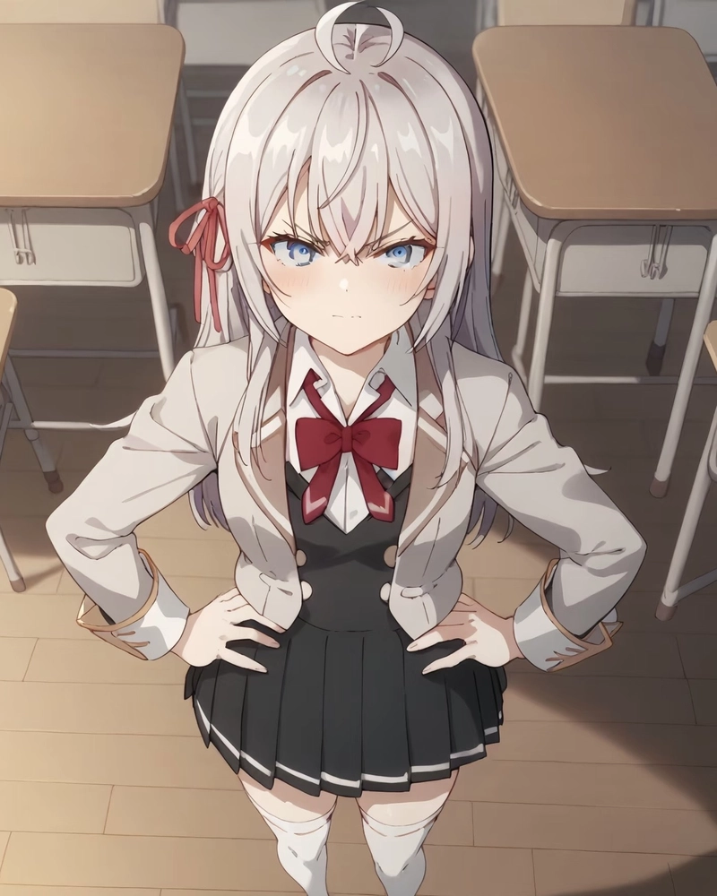 Anime nữ học sinh mang nét đẹp trẻ trung đầy tự nhiên