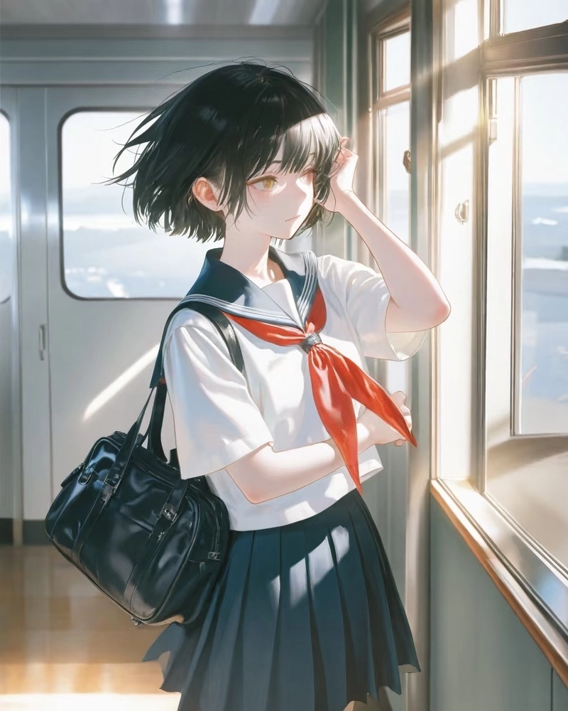 Anime nữ học sinh phong cách học sinh Nhật đầy nổi bật