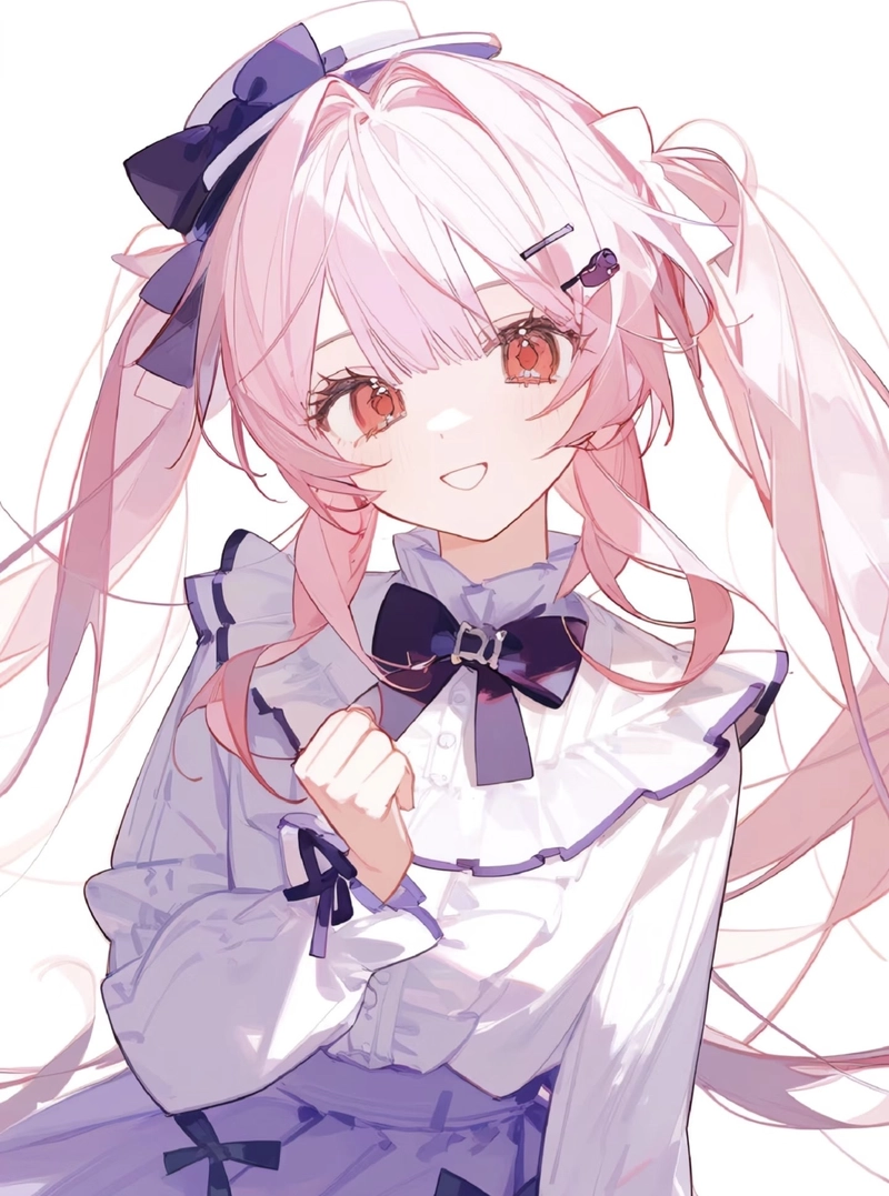 Anime nữ tóc hồng vẻ ngoài mềm mại đầy cuốn hút