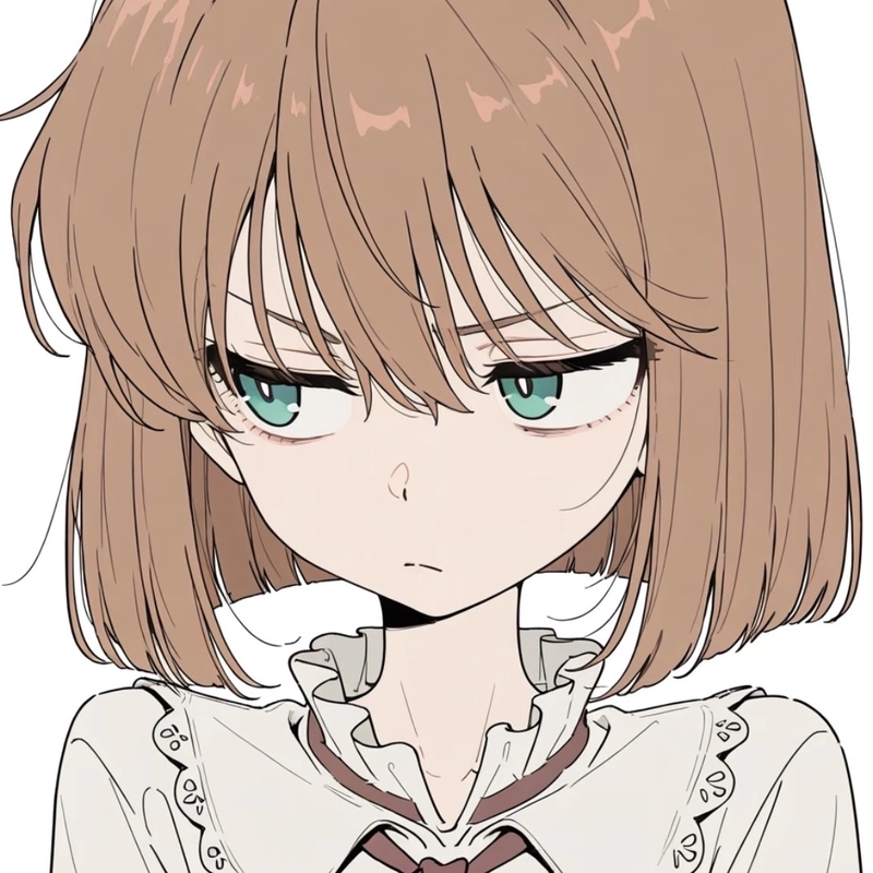 Anime nữ tóc ngắn tạo cảm giác bình yên nhẹ nhàng