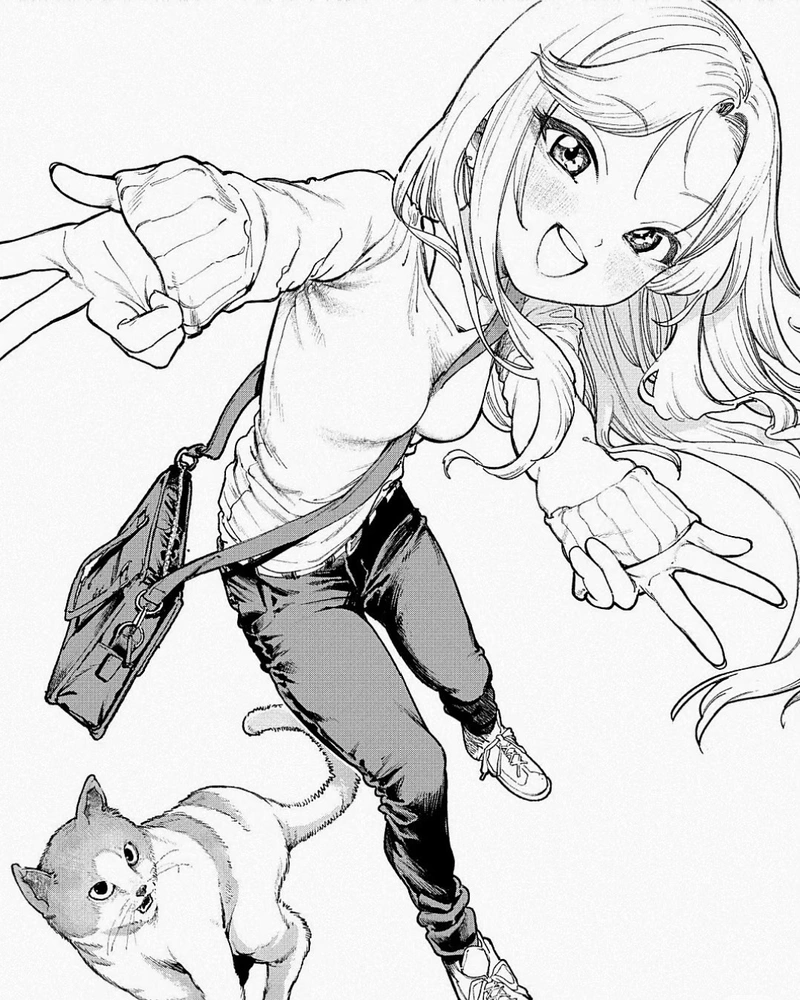 Anime nữ trắng đen tạo bầu không khí trầm lặng nhẹ nhàng