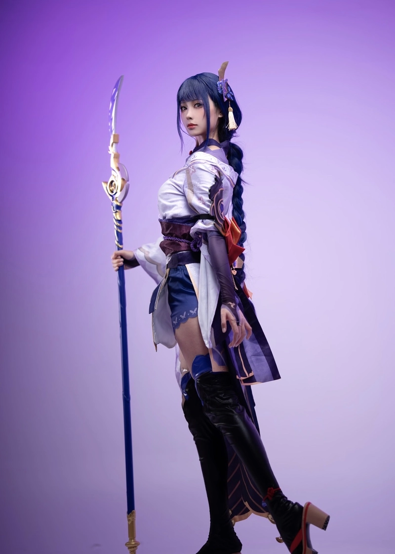 Bức ảnh Raiden cosplay với biểu cảm giàu chiều sâu