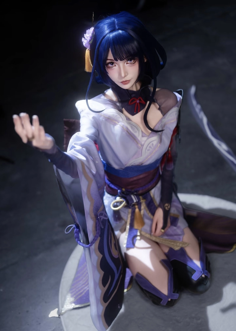 Bức ảnh Raiden cosplay với vẻ ngoài giàu nội tâm