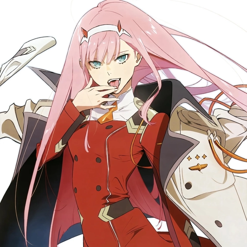 Bức ảnh Zero Two mang phong cách anime cá tính