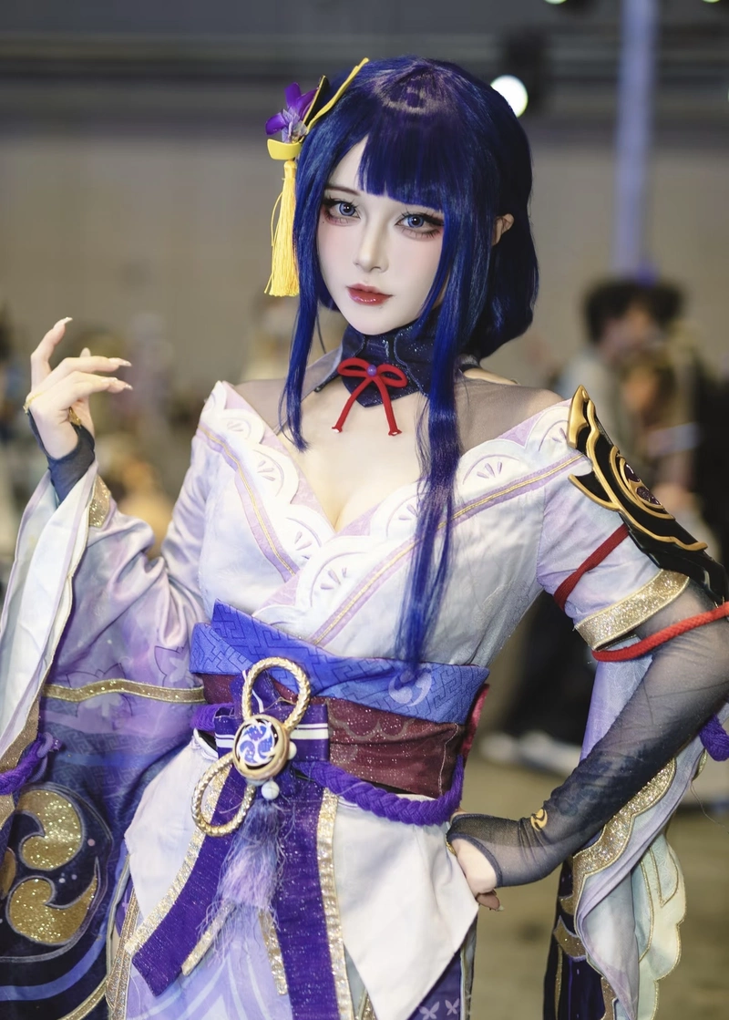 Bức hình Raiden cosplay với nét đẹp trưởng thành