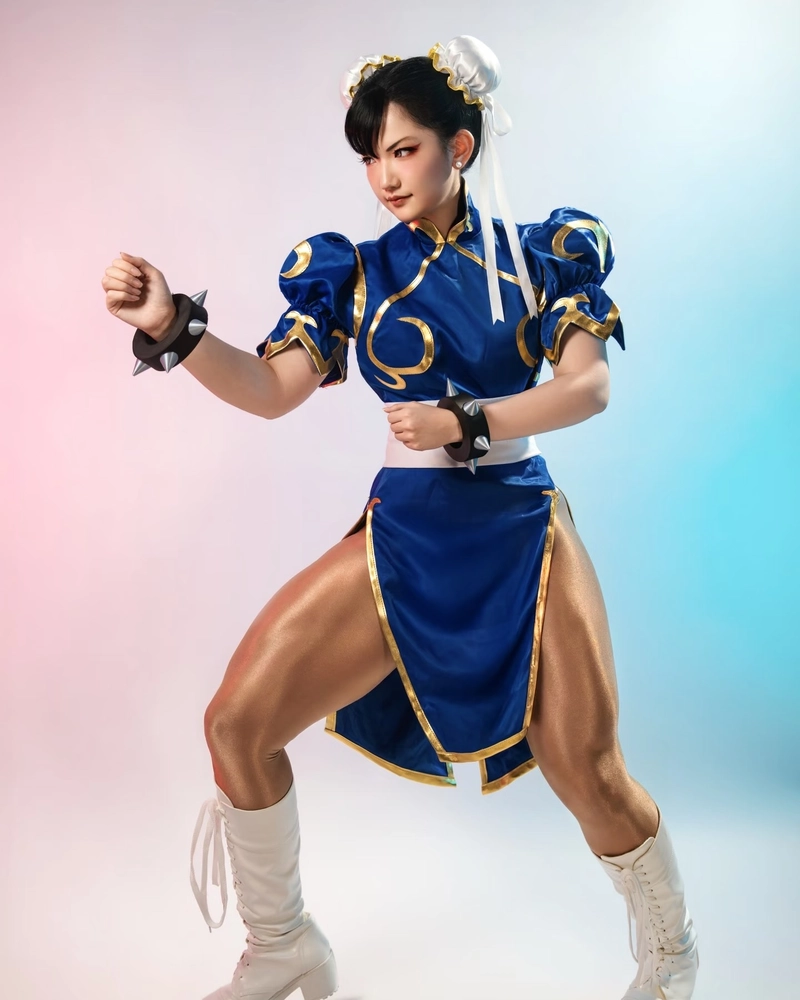 Cosplay Chun Li phong cách game đối kháng nổi tiếng