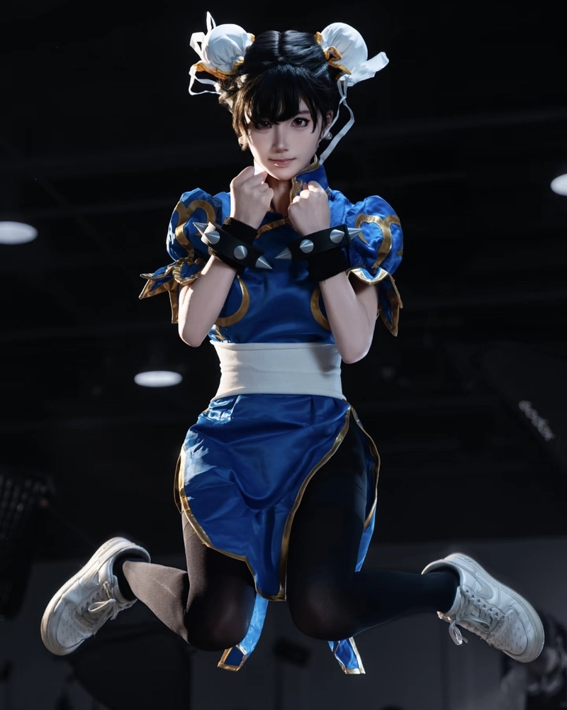 Cosplay Chun Li phong cách võ thuật hiện đại nổi bật