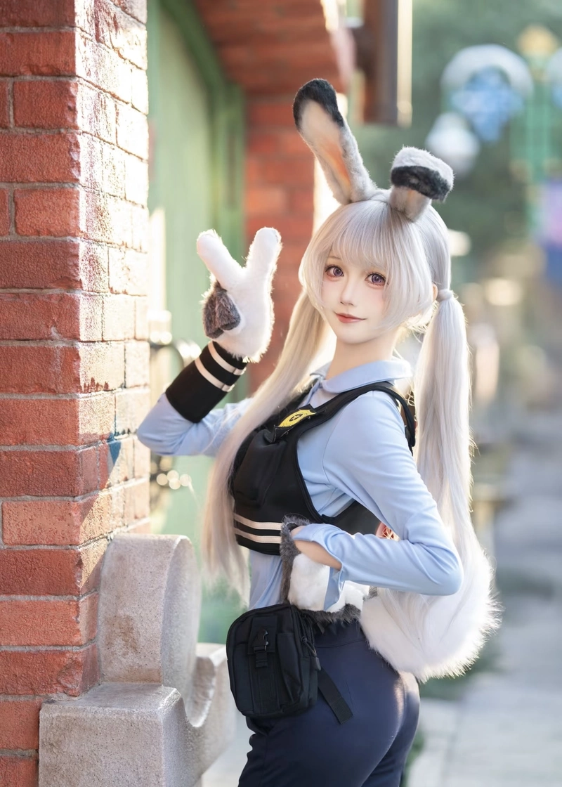 Gái xinh cosplay thỏ với nụ cười tươi tắn rạng rỡ
