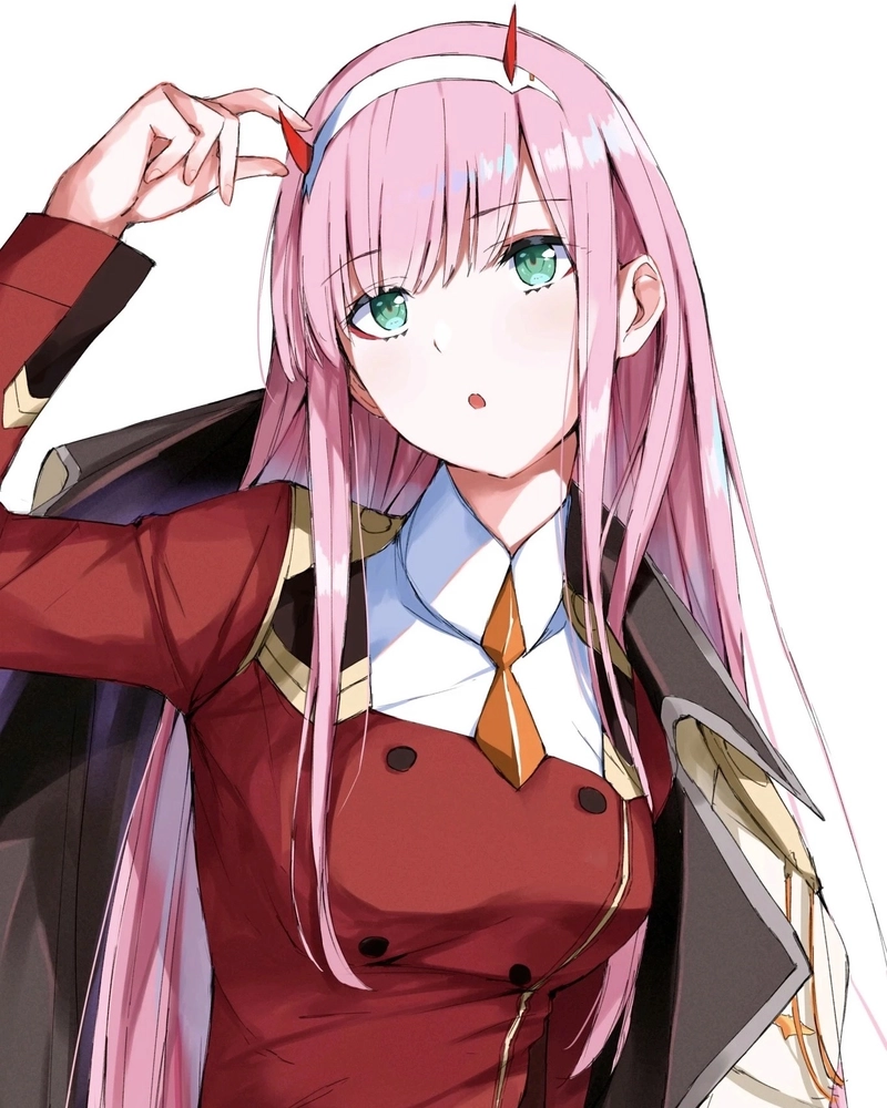 Hình ảnh Zero Two ngầu với vẻ ngoài mạnh mẽ