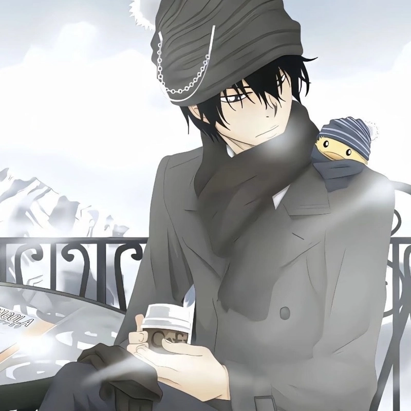Hình ảnh anime ngầu sở hữu biểu cảm trầm đầy mạnh mẽ