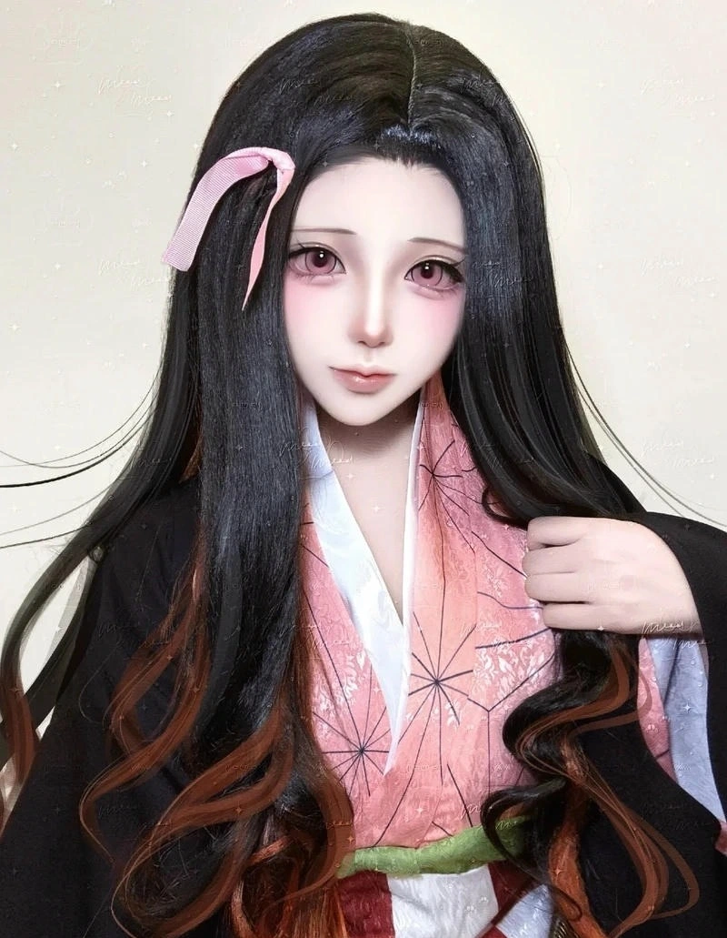 Hình ảnh hóa trang Nezuko phong cách anime nữ dễ thương