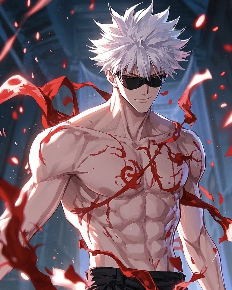 Hình anime nam 6 múi toát ra vẻ mạnh mẽ trưởng thành