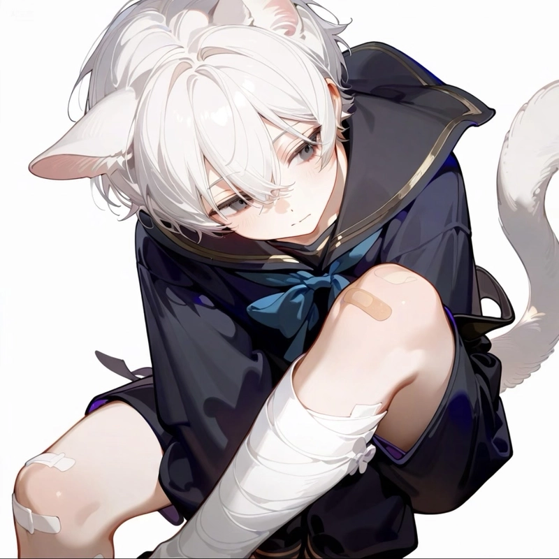 Hình anime nam tóc trắng mang vẻ đẹp xa vời khó quên
