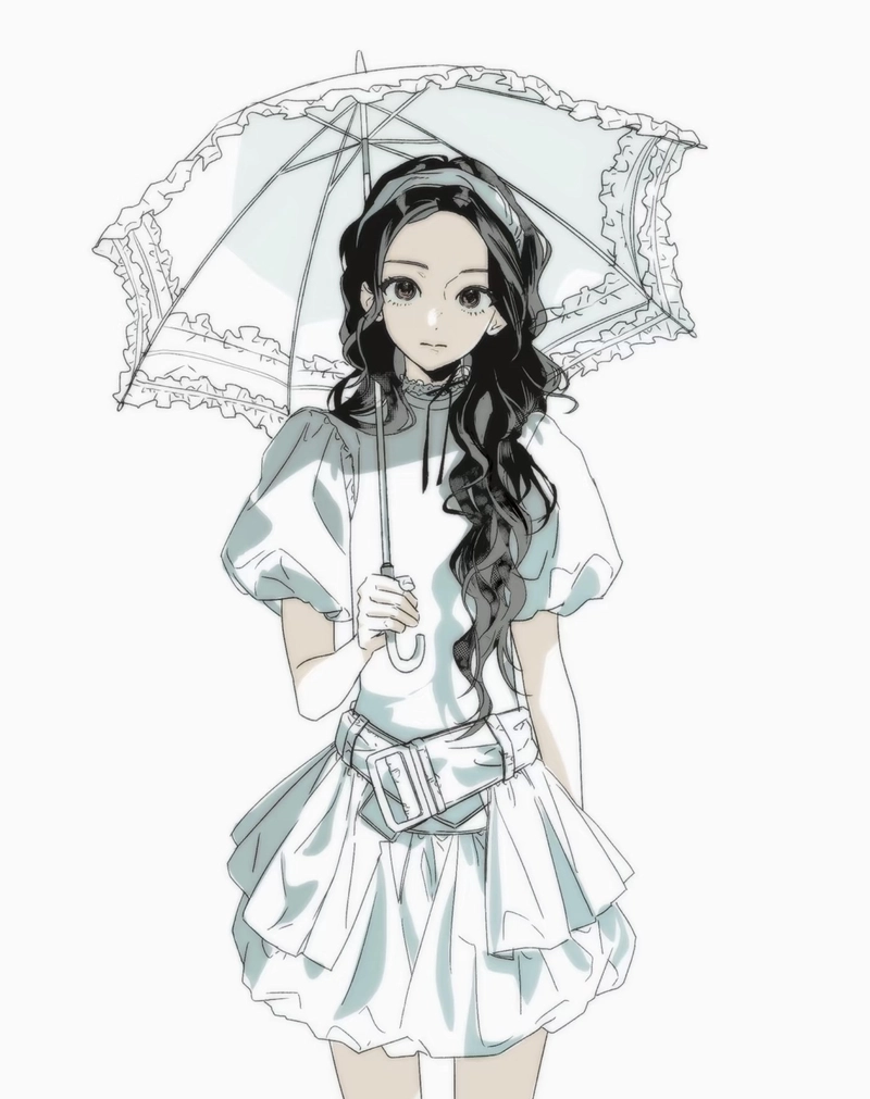Hình anime nữ cute tạo hình trẻ trung rất đáng yêu