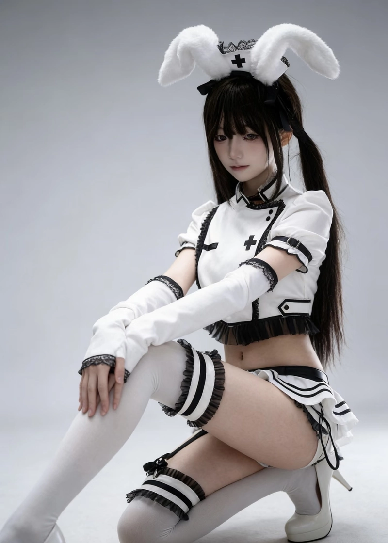 Hình gái xinh cosplay thỏ phong cách cute đầy nổi bật