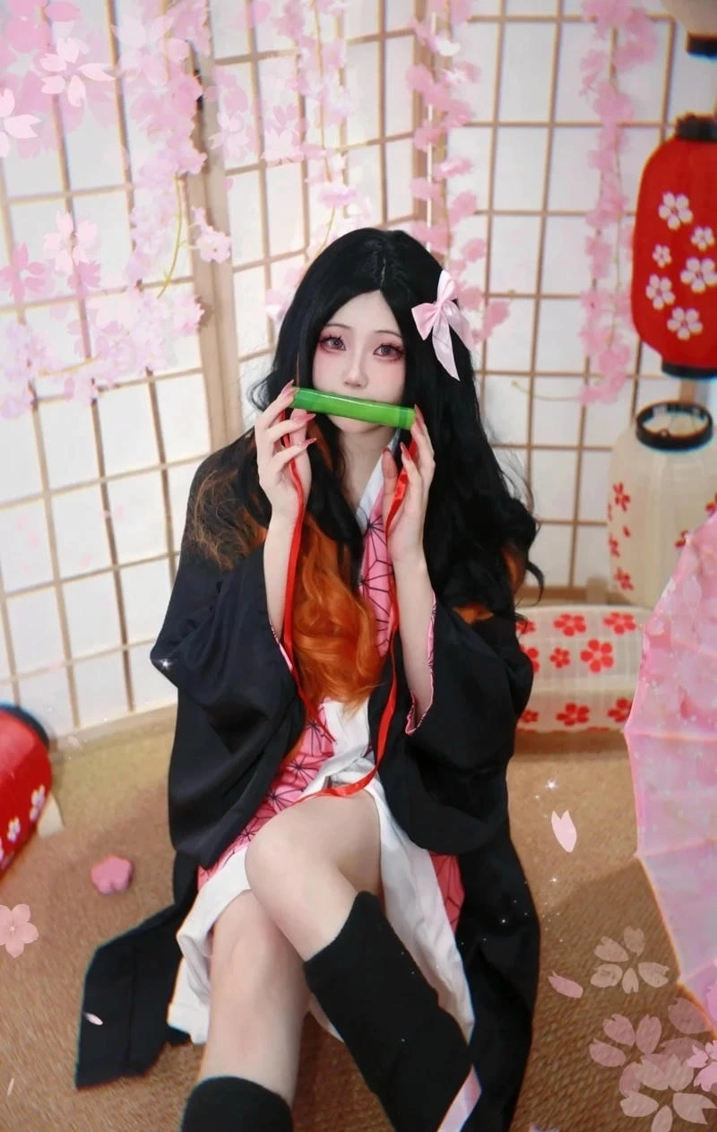 Kiểu hóa trang Nezuko hợp người thích cosplay anime nữ đẹp