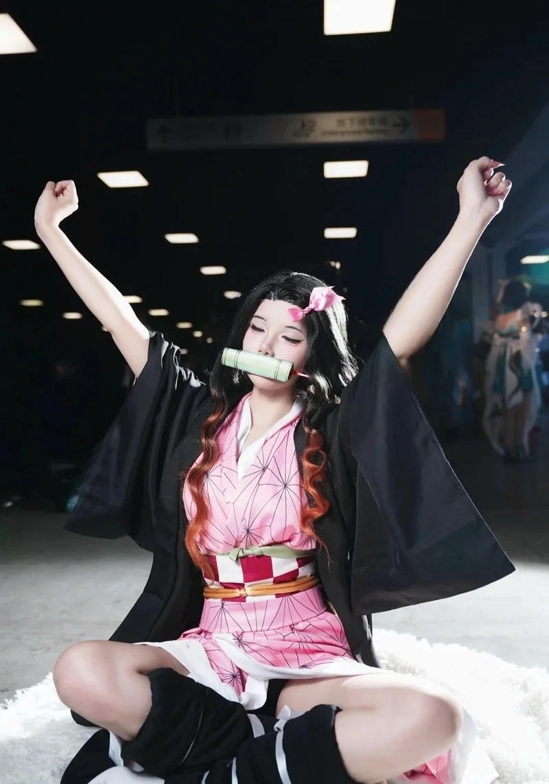 Outfit Nezuko phong cách Nhật Bản hợp fan Kimetsu no Yaiba