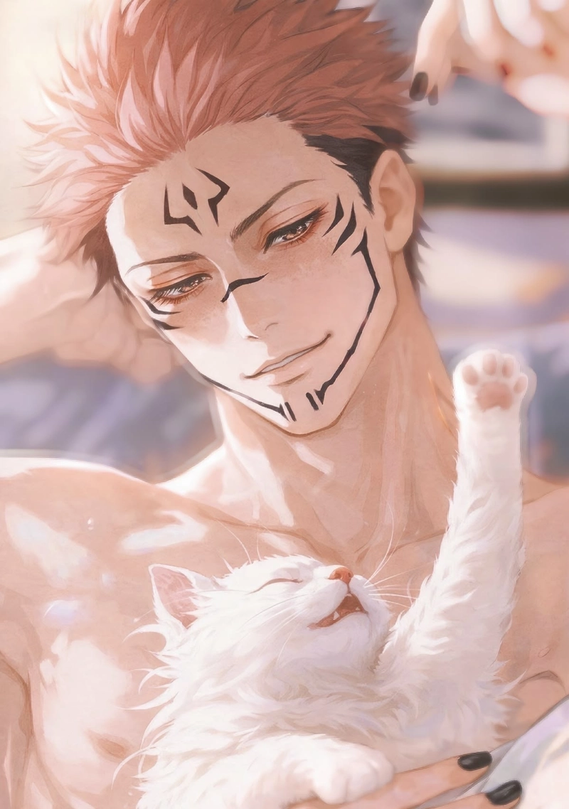 Sukuna anime cùng năng lượng tà ác cực mạnh mẽ
