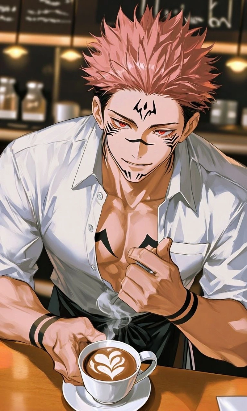 Sukuna anime cùng nụ cười đáng sợ mang áp đảo