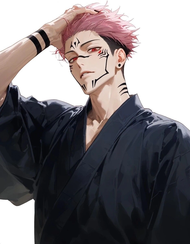 Sukuna anime với thần thái tự tin mang bá đạo