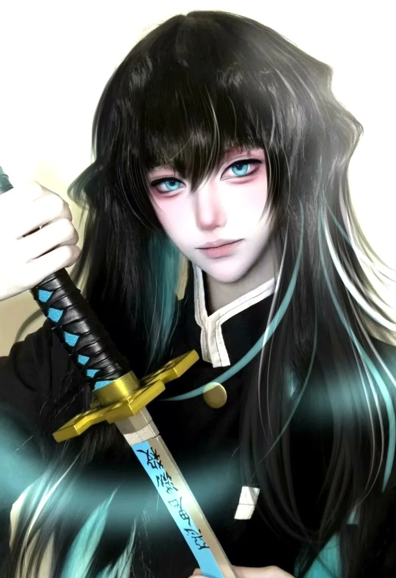 Thiếu niên kiếm sĩ nổi bật trong ảnh muichiro cosplay