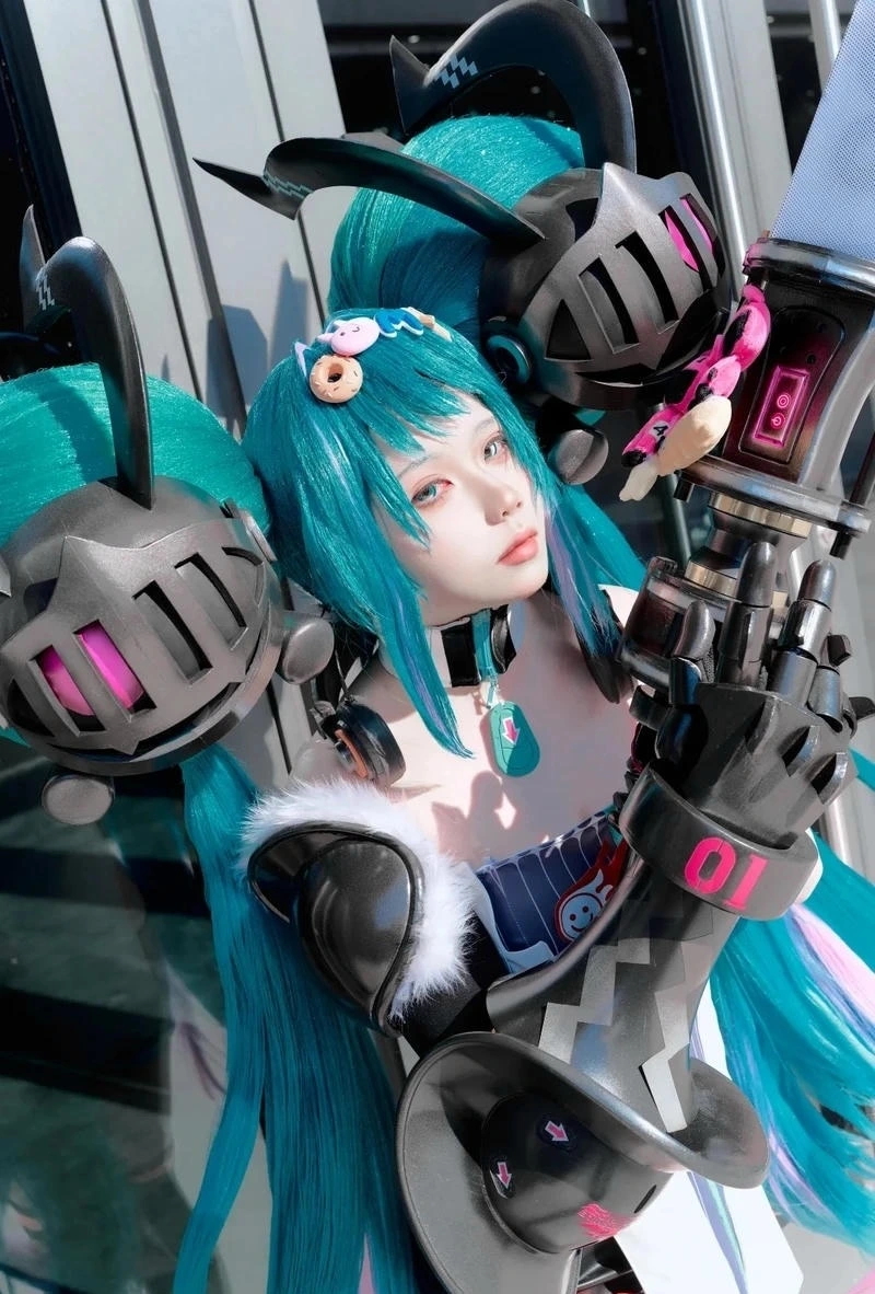 Trang phục idol điện tử hợp phong cách cosplay Miku anime