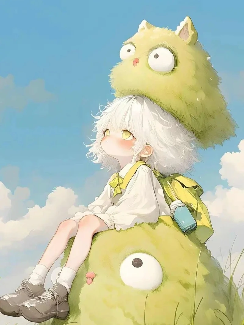 ảnh anime cute với màu sắc nổi bật