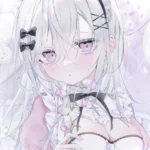 ảnh anime girl tóc trắng thumbnail