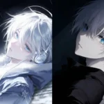 ảnh anime nam tóc trắng thumbnail