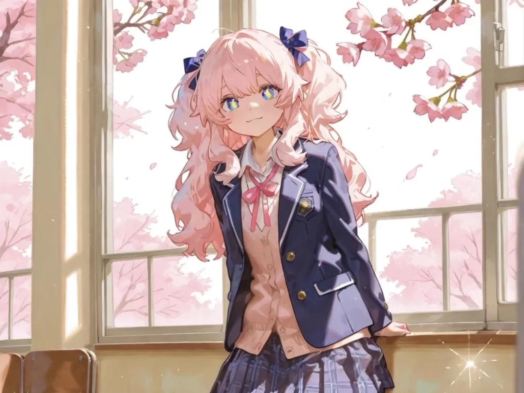 ảnh anime nữ học sinh thumbnail