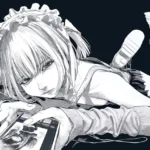 ảnh anime nữ trắng đen thumbnail