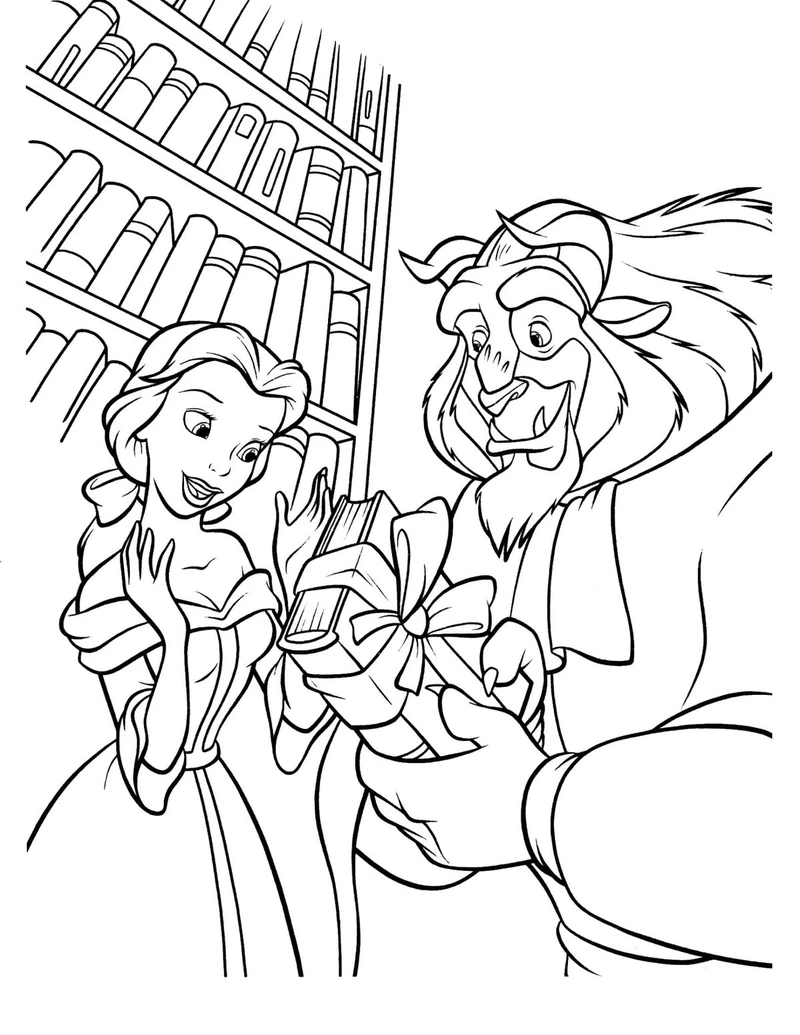 tô màu công chúa belle công chúa disney