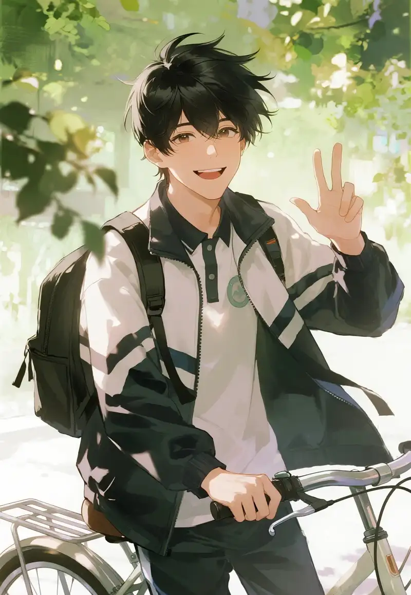 ảnh anime nam học sinh cá tính