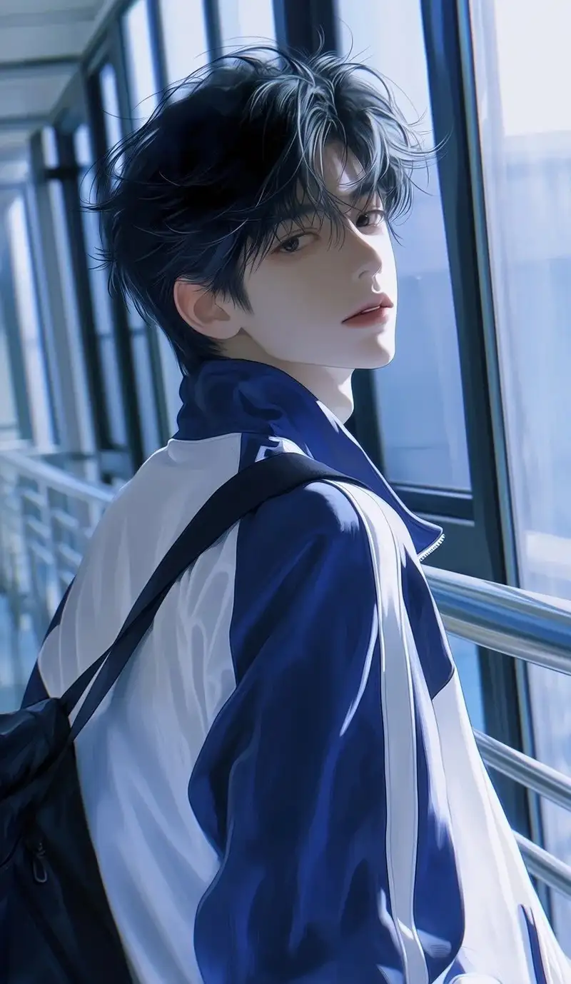ảnh anime nam học sinh làm hình nền
