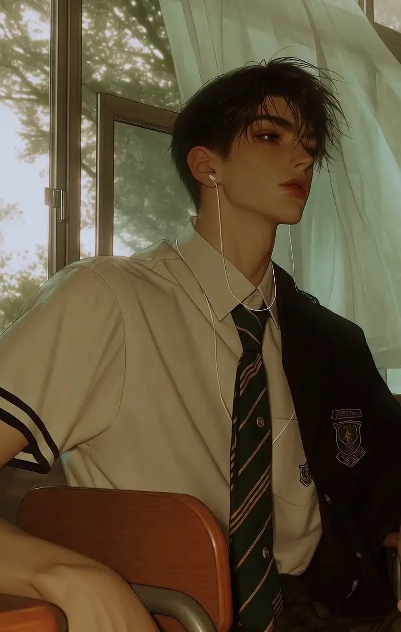 ảnh anime nam học sinh lạnh lùng
